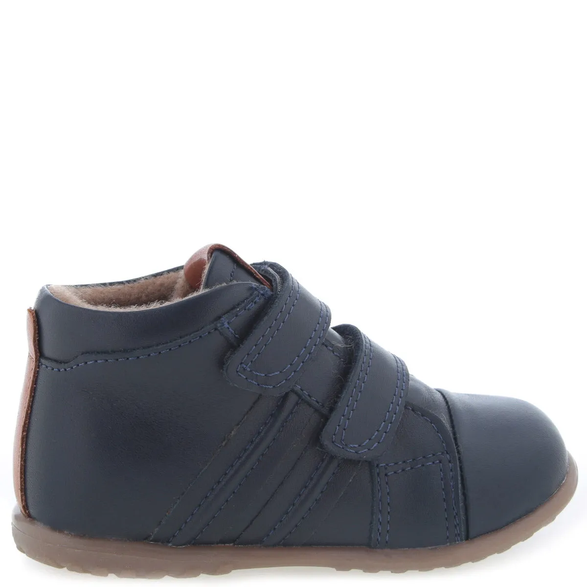 (1084-4) Emel first velcro shoes Blue