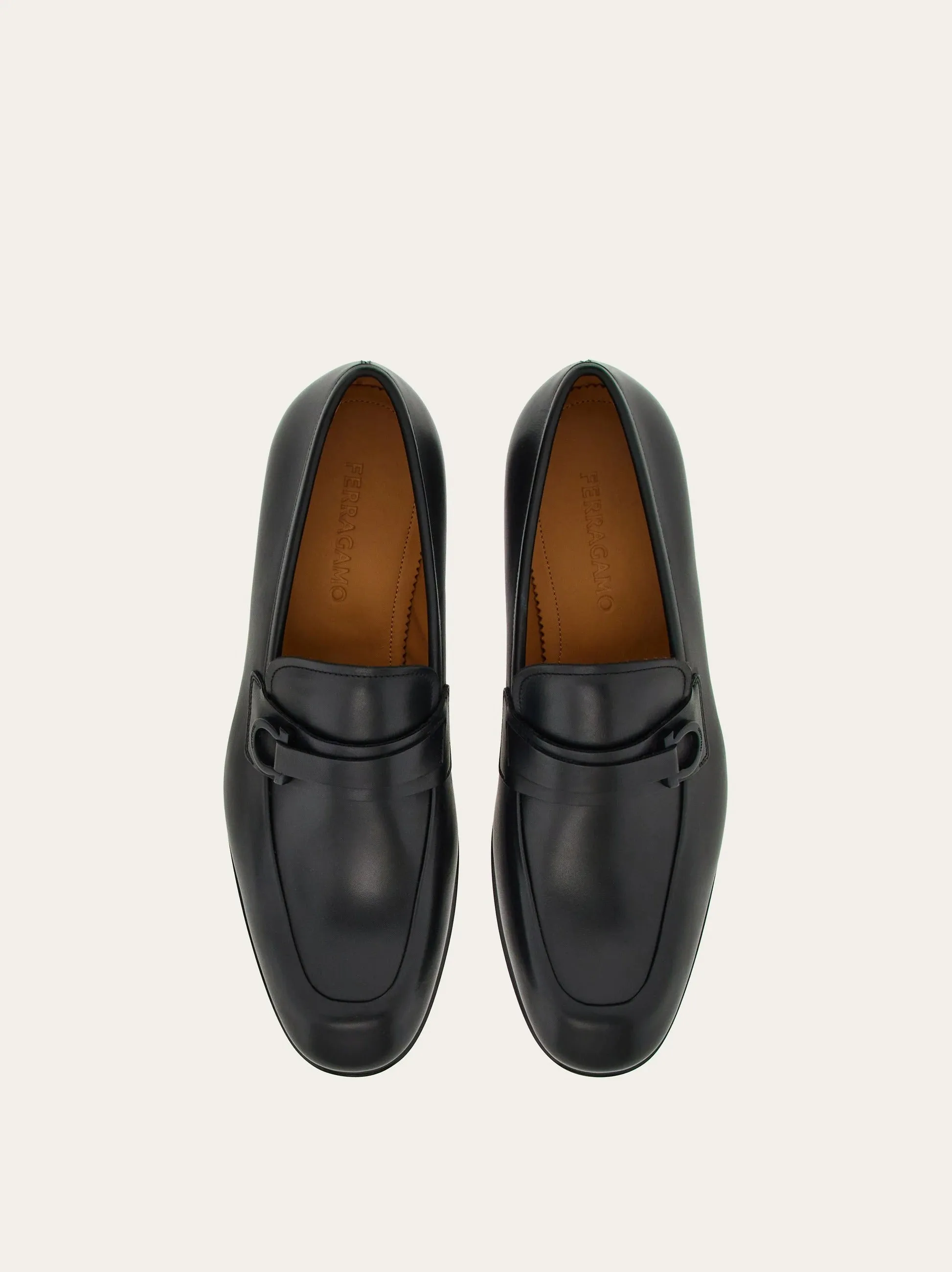 21688765785 BLACK FERRAGAMO MEN SHOES