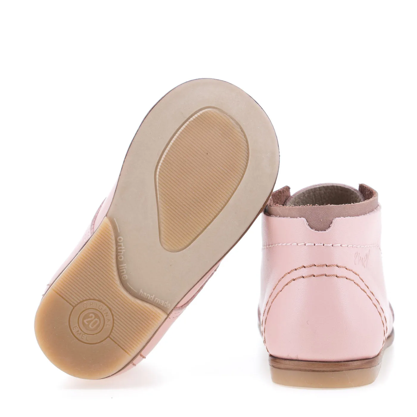 (2438-21) Emel pink classic first shoes