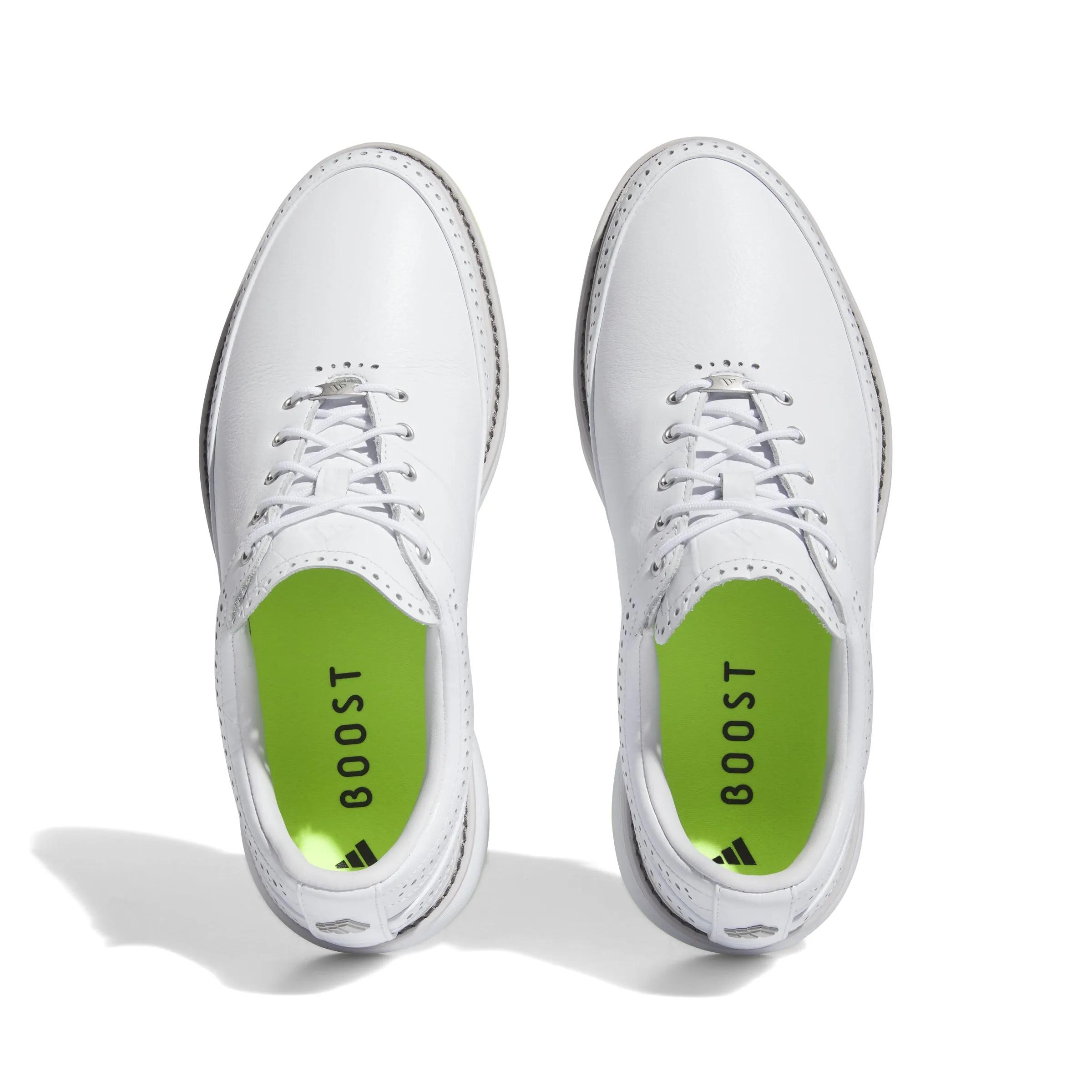 adidas MC80 Spikeless Golf Shoes - White/Lucid Lemon