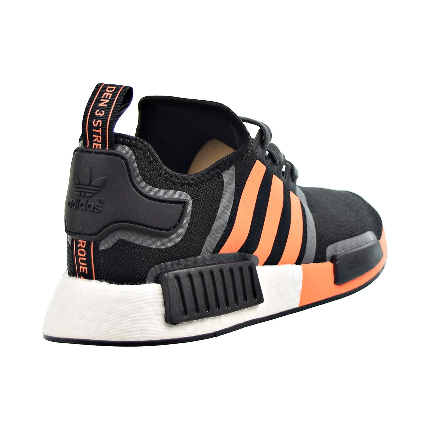 Adidas NMD_R1 Men's Shoes Core Black-Screaming Orange-Grey Five