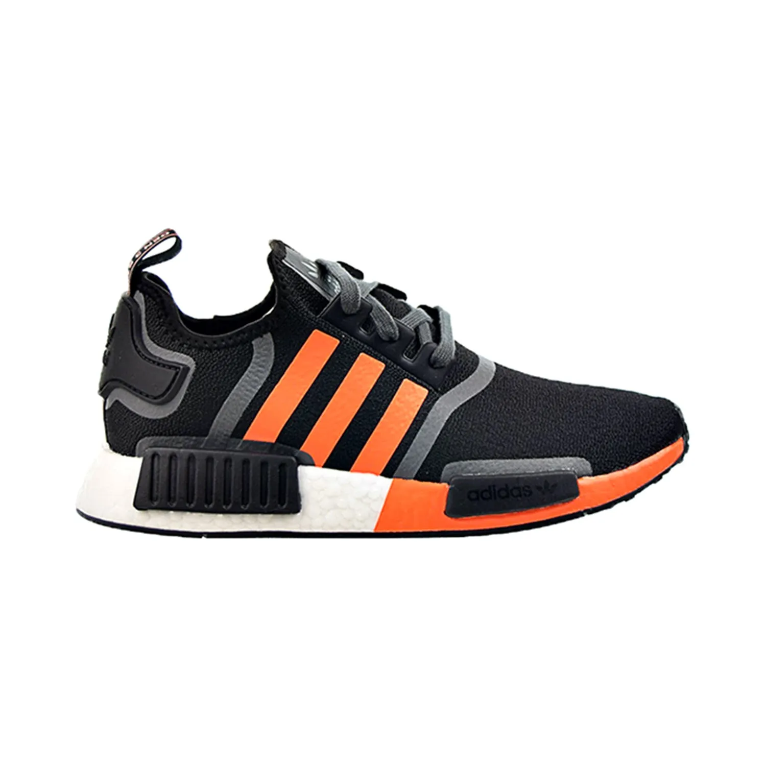 Adidas NMD_R1 Men's Shoes Core Black-Screaming Orange-Grey Five