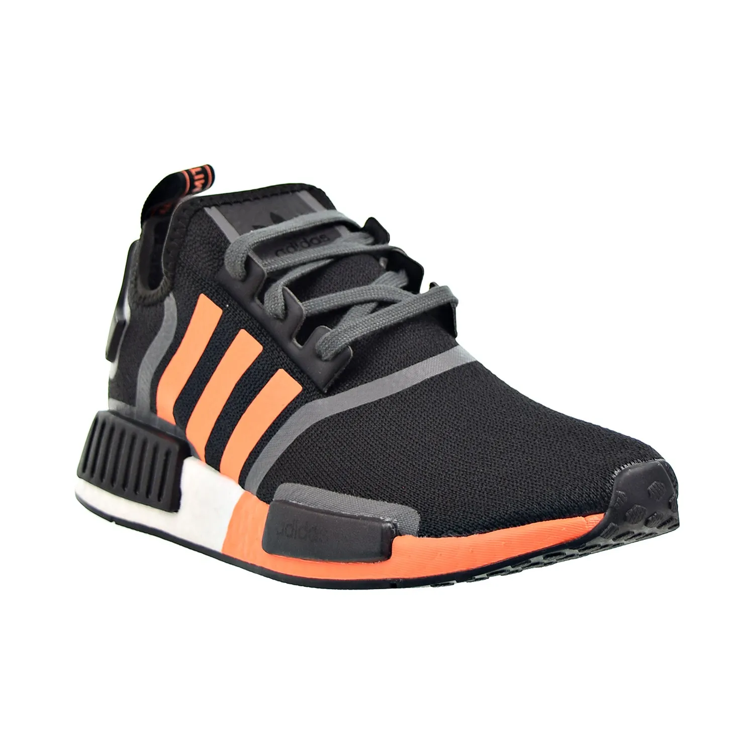 Adidas NMD_R1 Men's Shoes Core Black-Screaming Orange-Grey Five