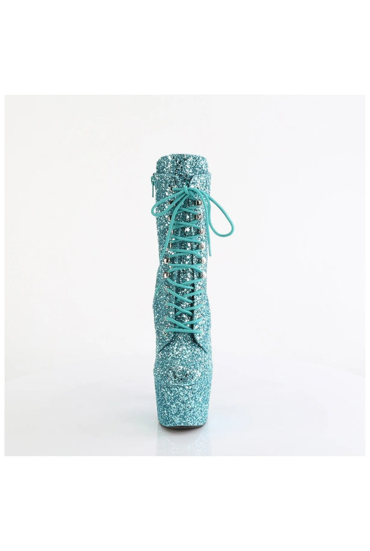 ADORE-1020GWR Turquoise Glitter Ankle Boot