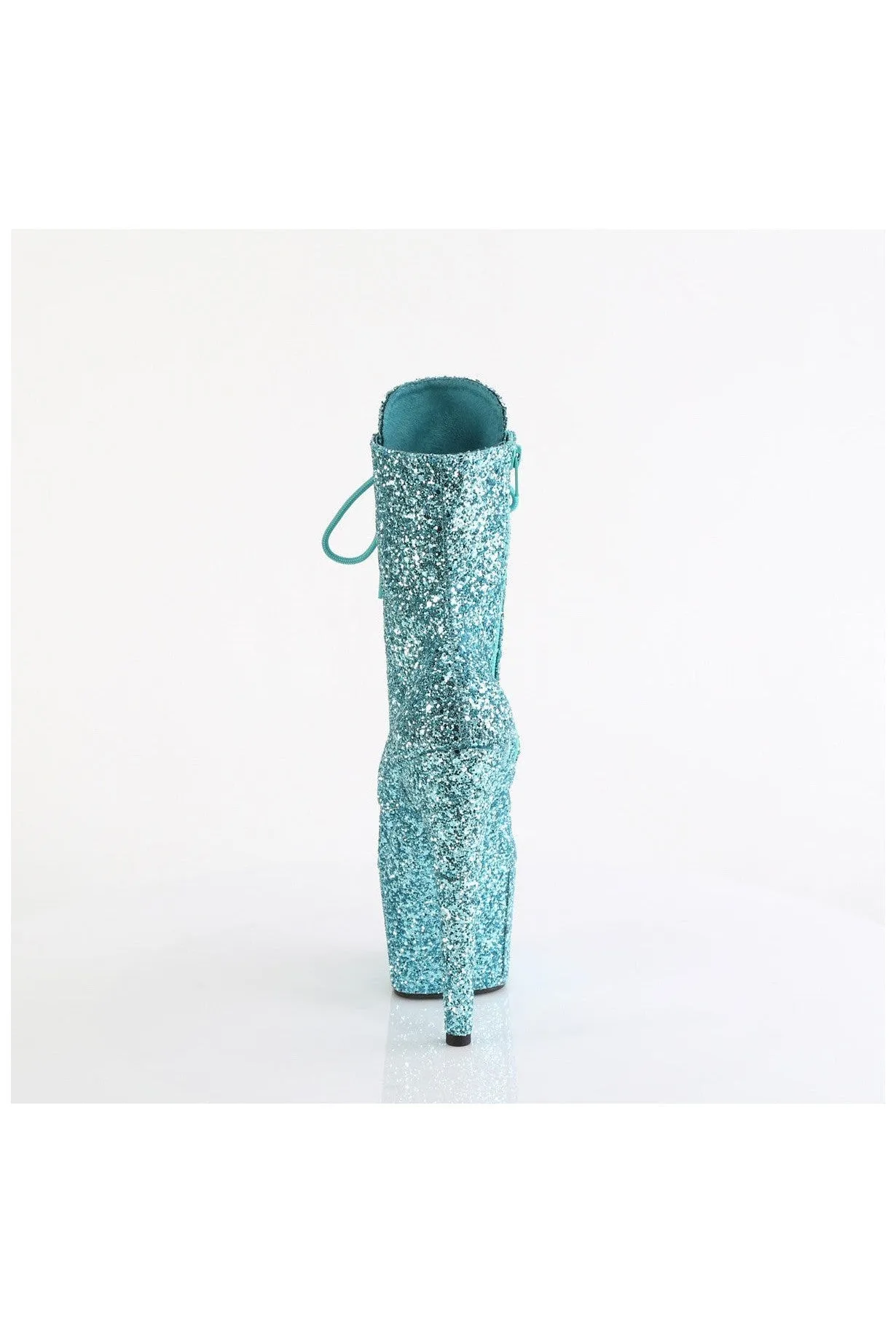 ADORE-1020GWR Turquoise Glitter Ankle Boot