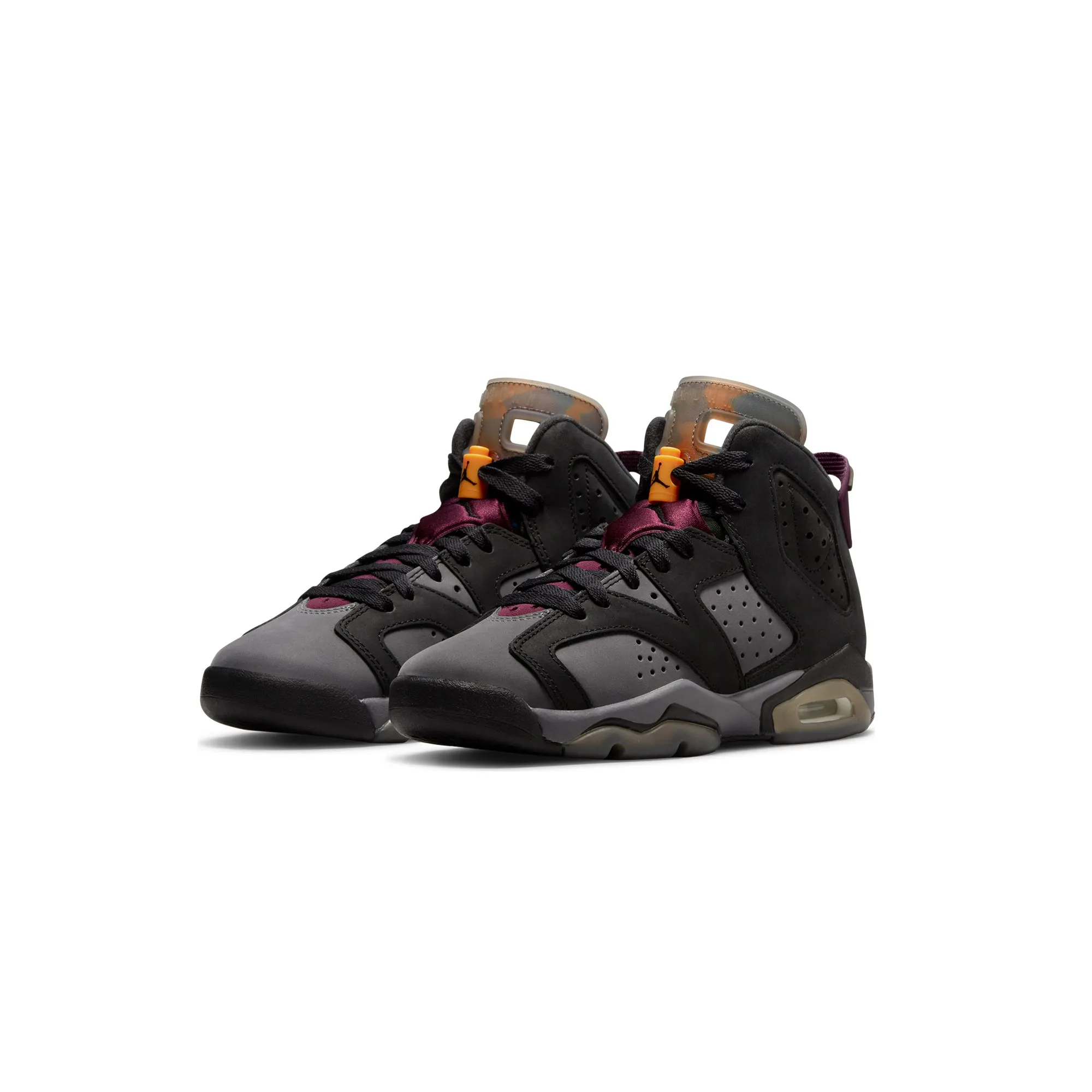 Air Jordan Kids 6 Retro GS Shoes 'Black/Bordeaux'