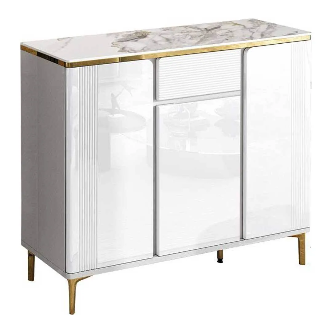 Albus II 3 Doors Shoes Cabinet with Sintered Stone Top