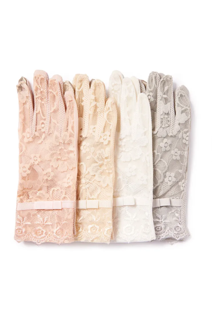 Amelie Lace Gloves - Snow White