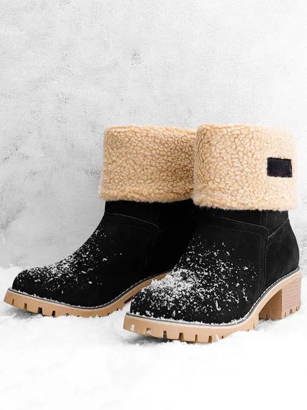 Ankle Fur Lined Snow Boots