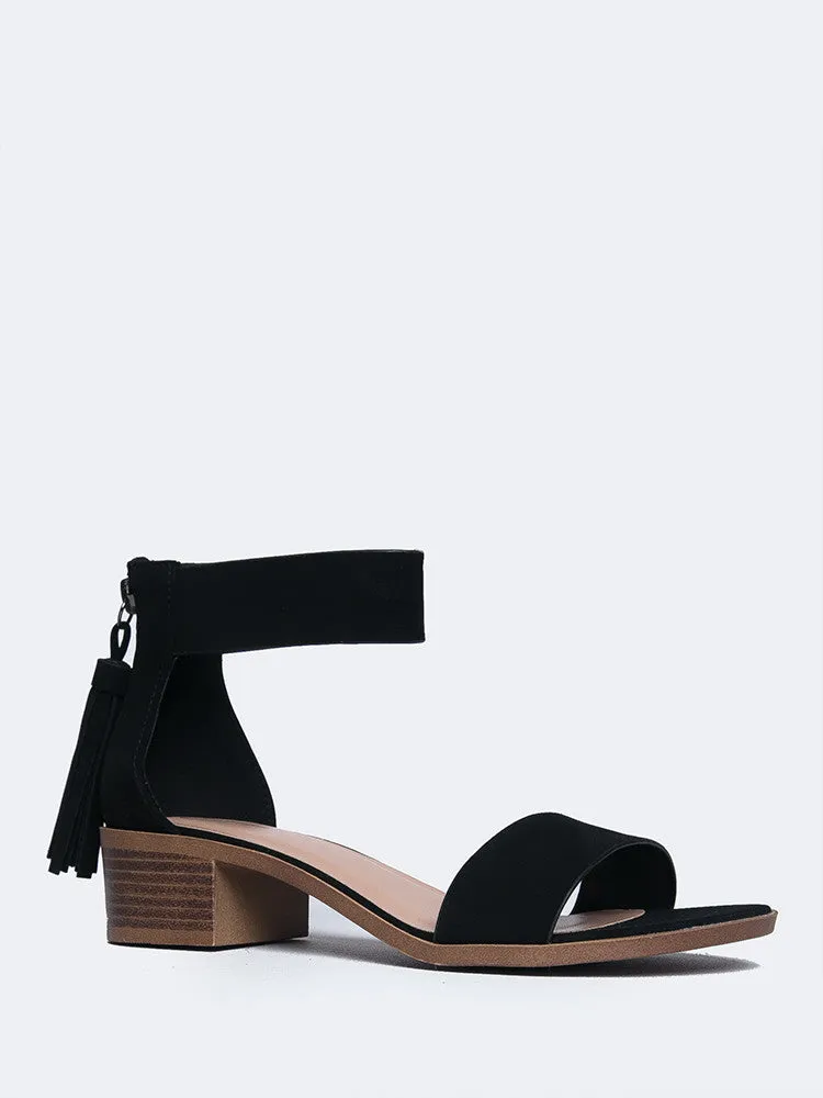 Ankle Strap Block Heel Sandal