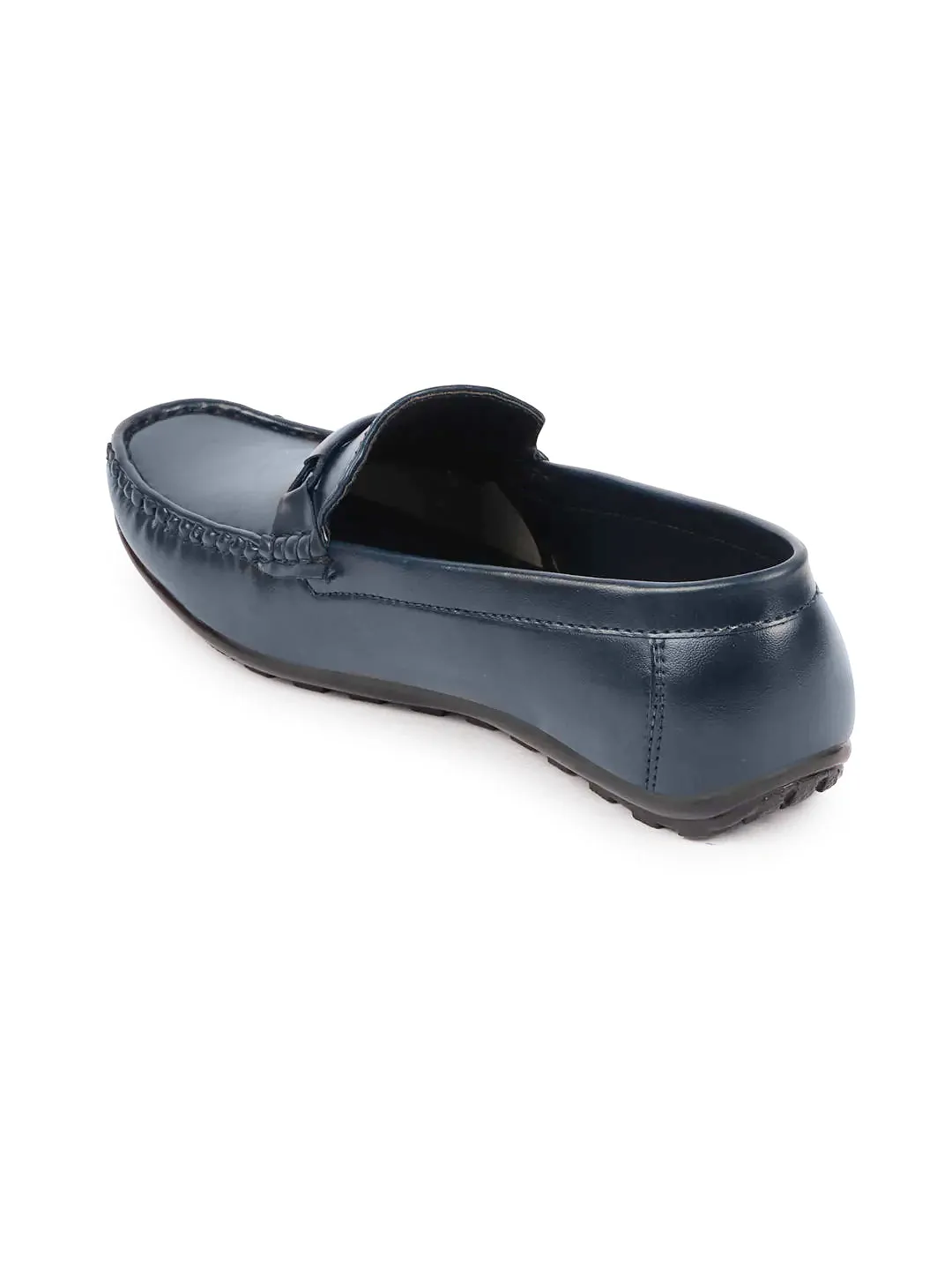 Basics Men Blue Buckle Design Slip On Casual Loafers and Moccasin Shoes