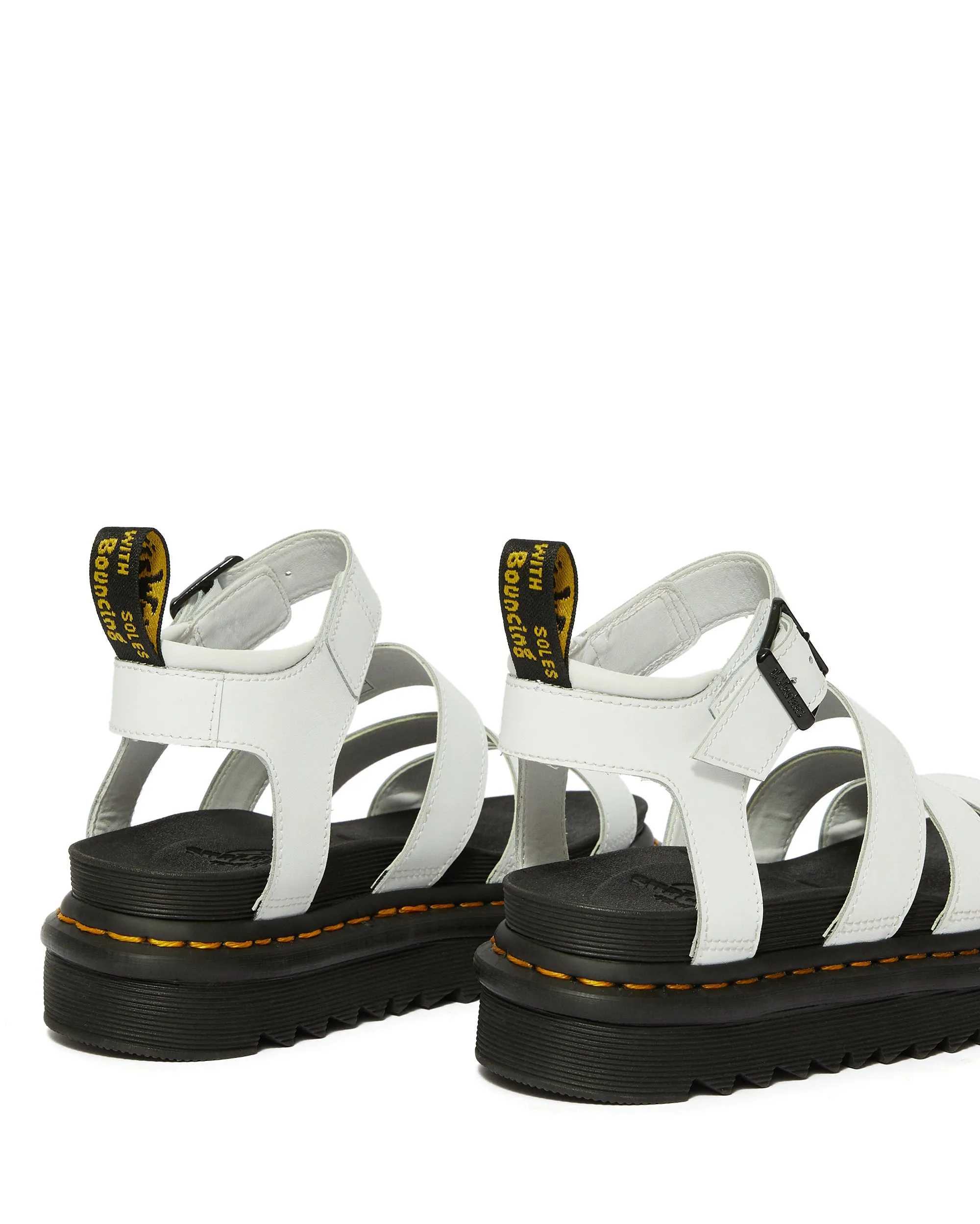 BLAIRE WHITE HYDRO GLADIATOR SANDALS