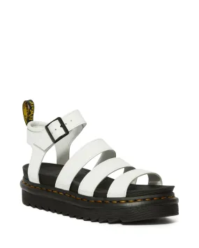 BLAIRE WHITE HYDRO GLADIATOR SANDALS