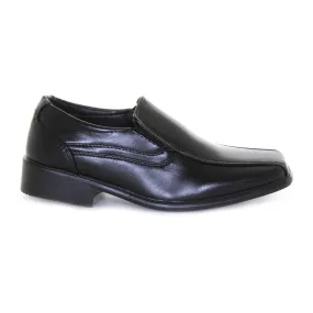 Boys Black Slipon Dress Shoes