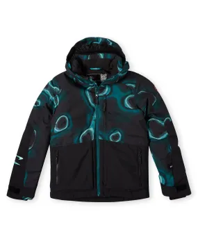 Boy's Texture Snow Jacket - Blue Heat Map