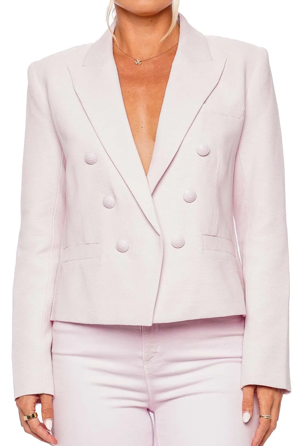 Brooke Lilac Snow Double Breasted Blazer