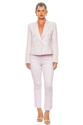 Brooke Lilac Snow Double Breasted Blazer