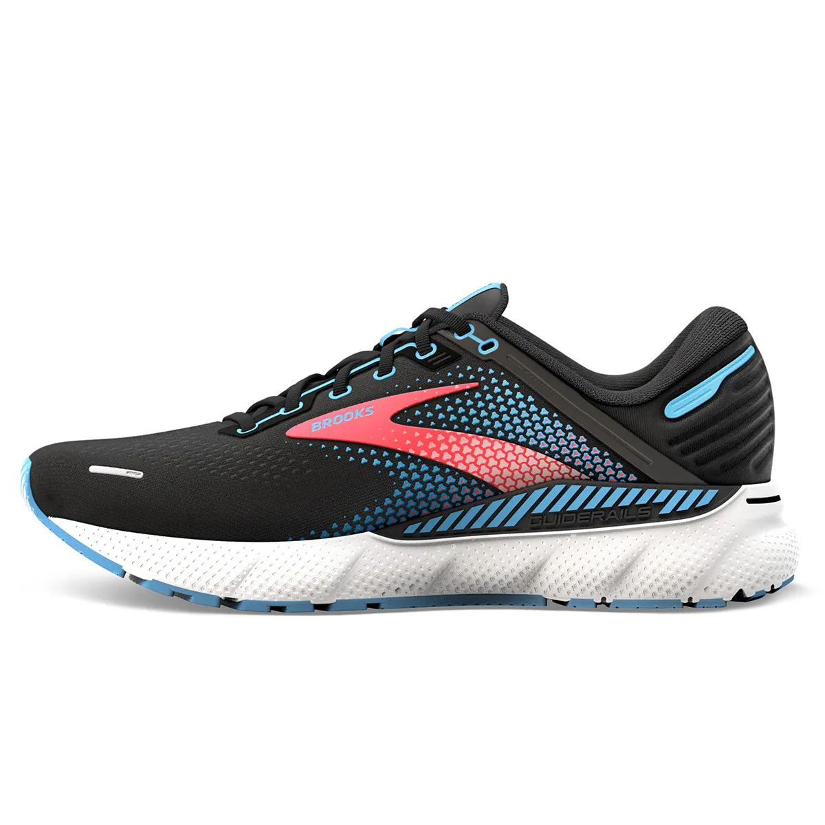 Brooks Adrenaline GTS 22 Womens | Black/lake Blue/coral