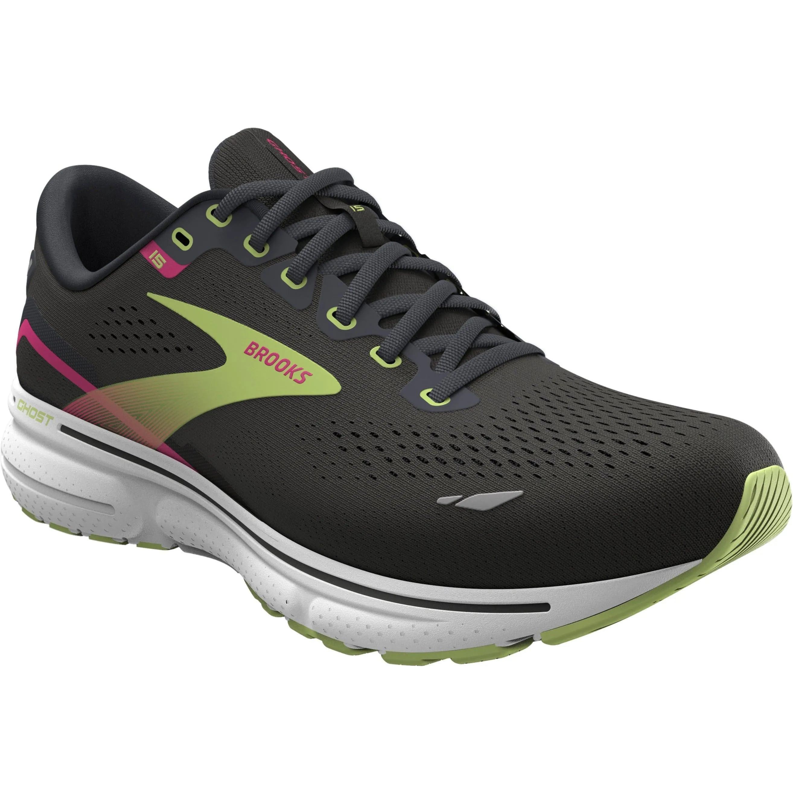 Brooks Ghost 15 Womens Running Shoes - Black