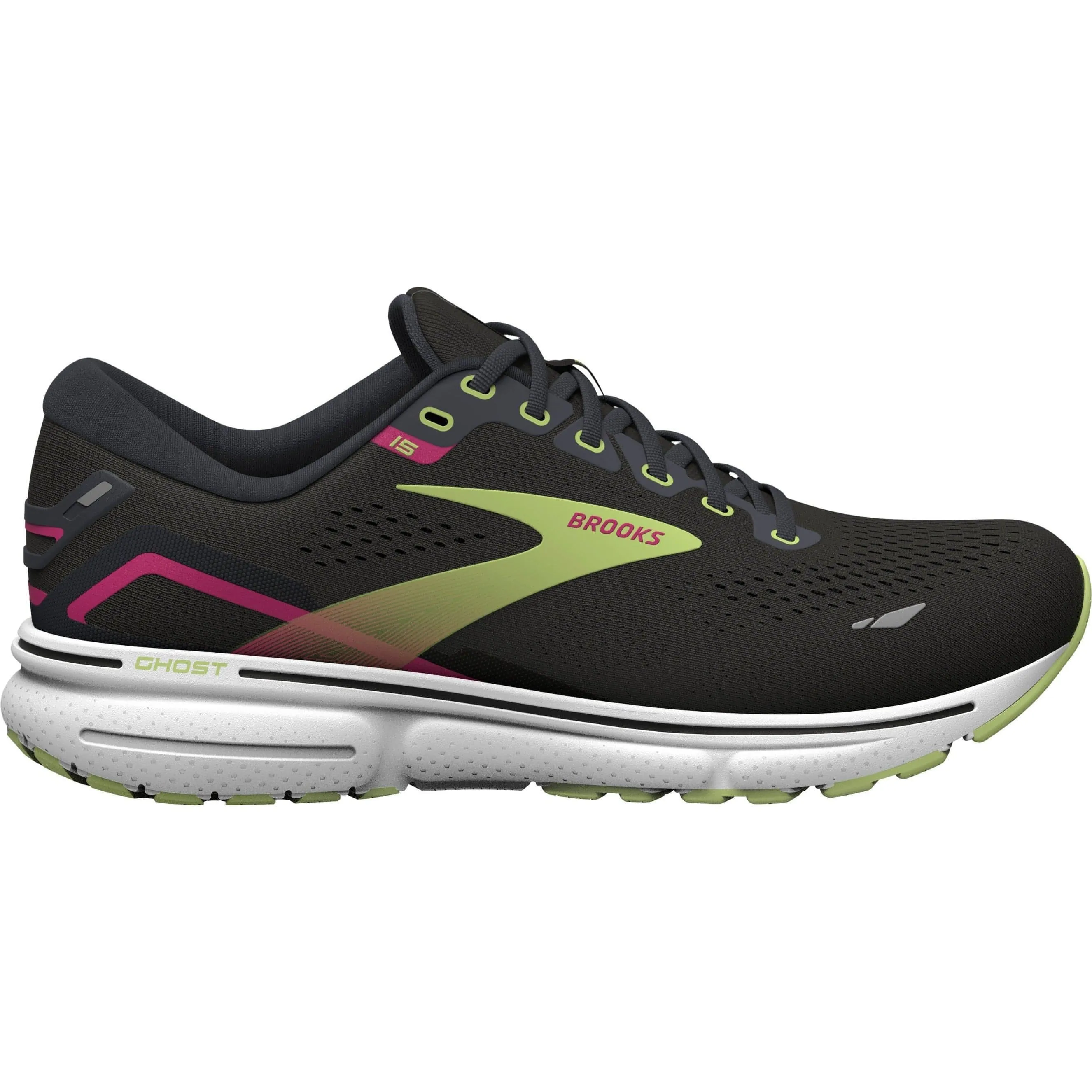 Brooks Ghost 15 Womens Running Shoes - Black