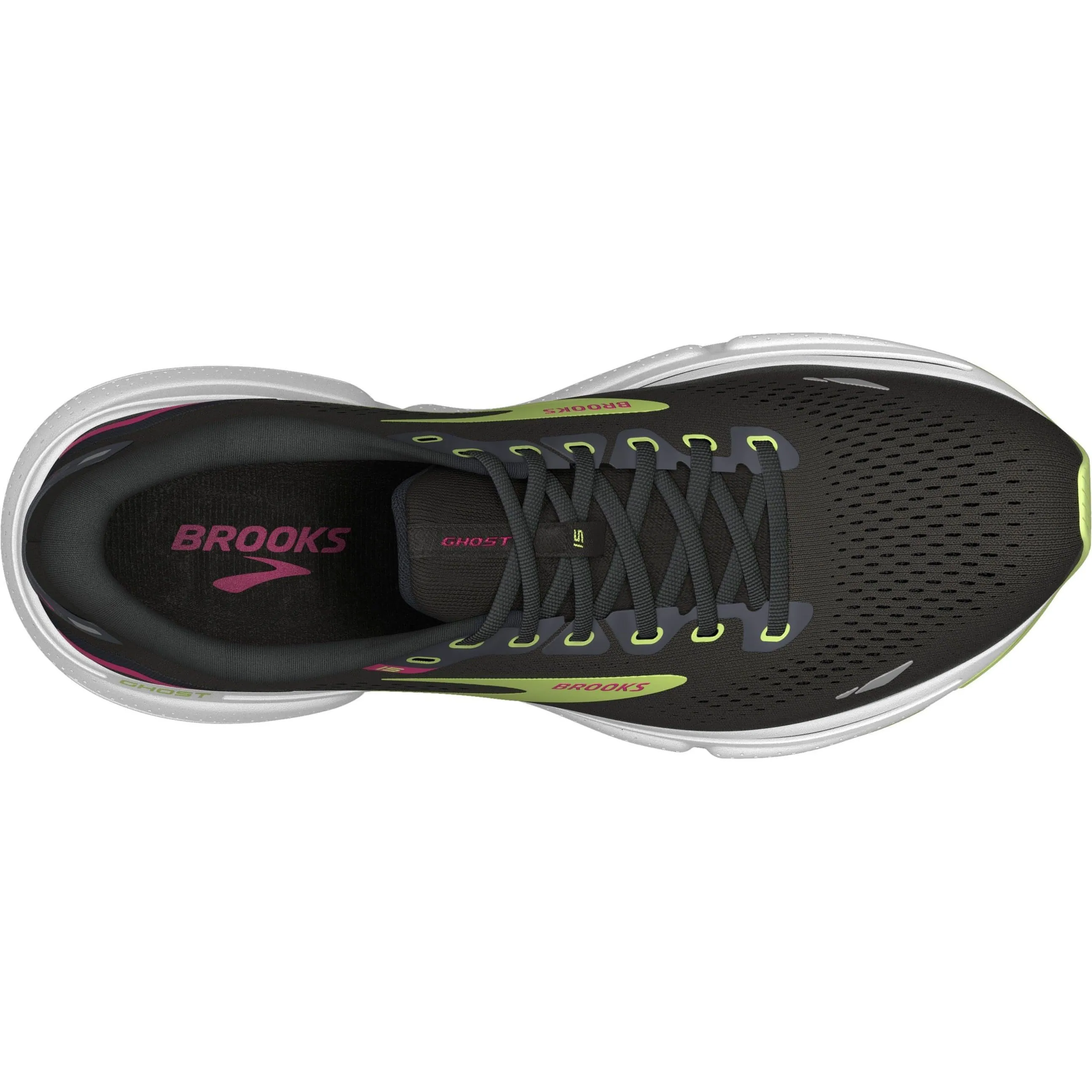 Brooks Ghost 15 Womens Running Shoes - Black