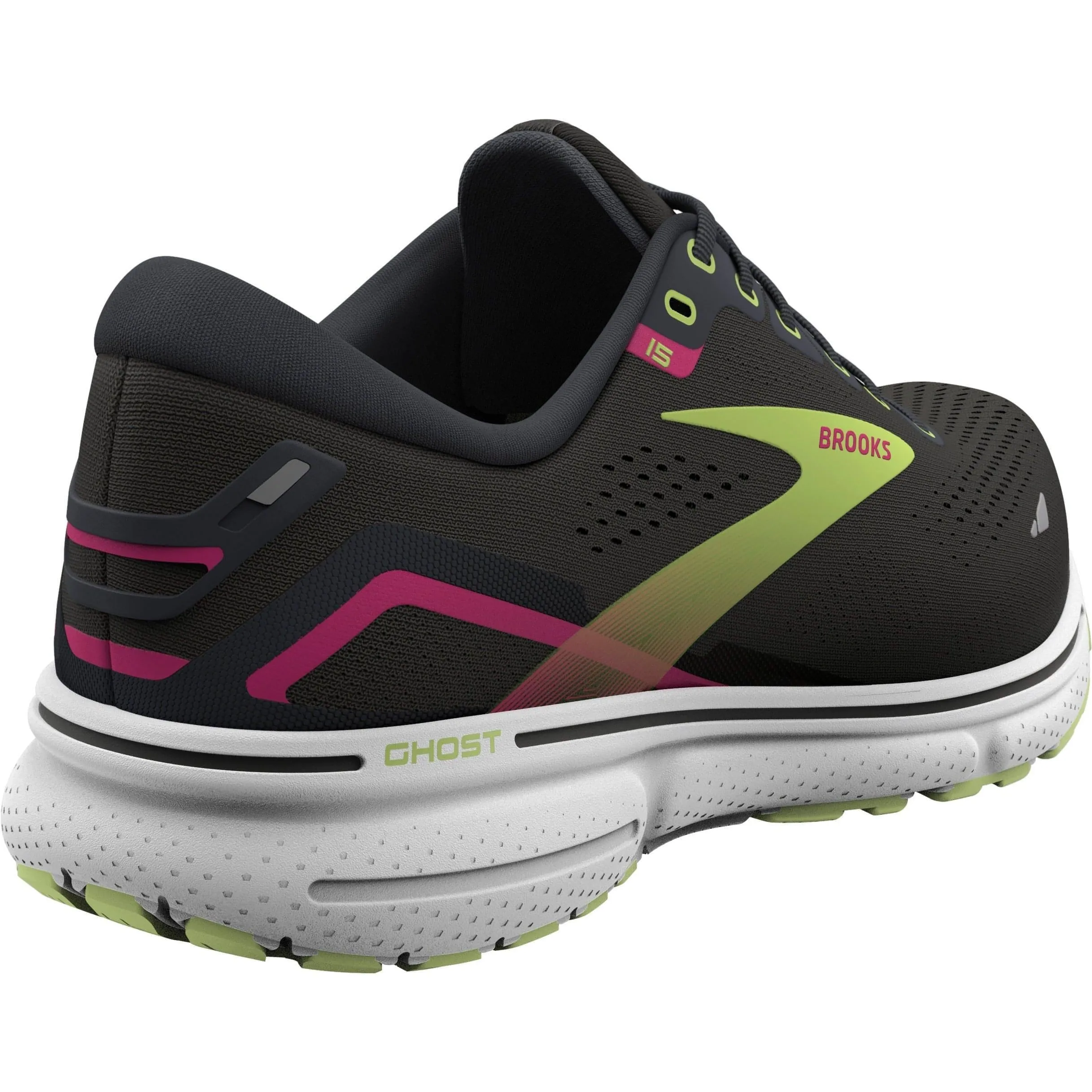 Brooks Ghost 15 Womens Running Shoes - Black