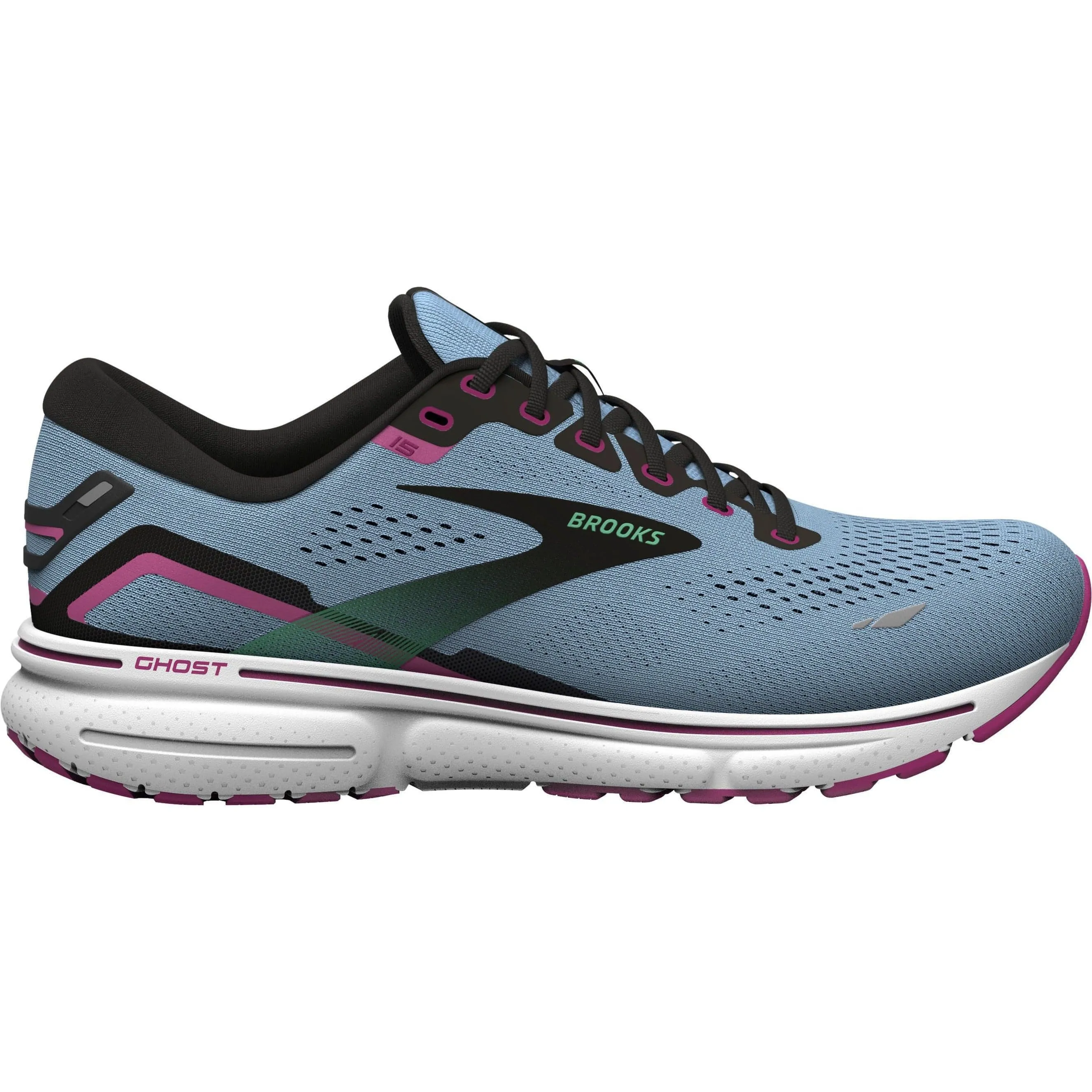 Brooks Ghost 15 Womens Running Shoes - Blue