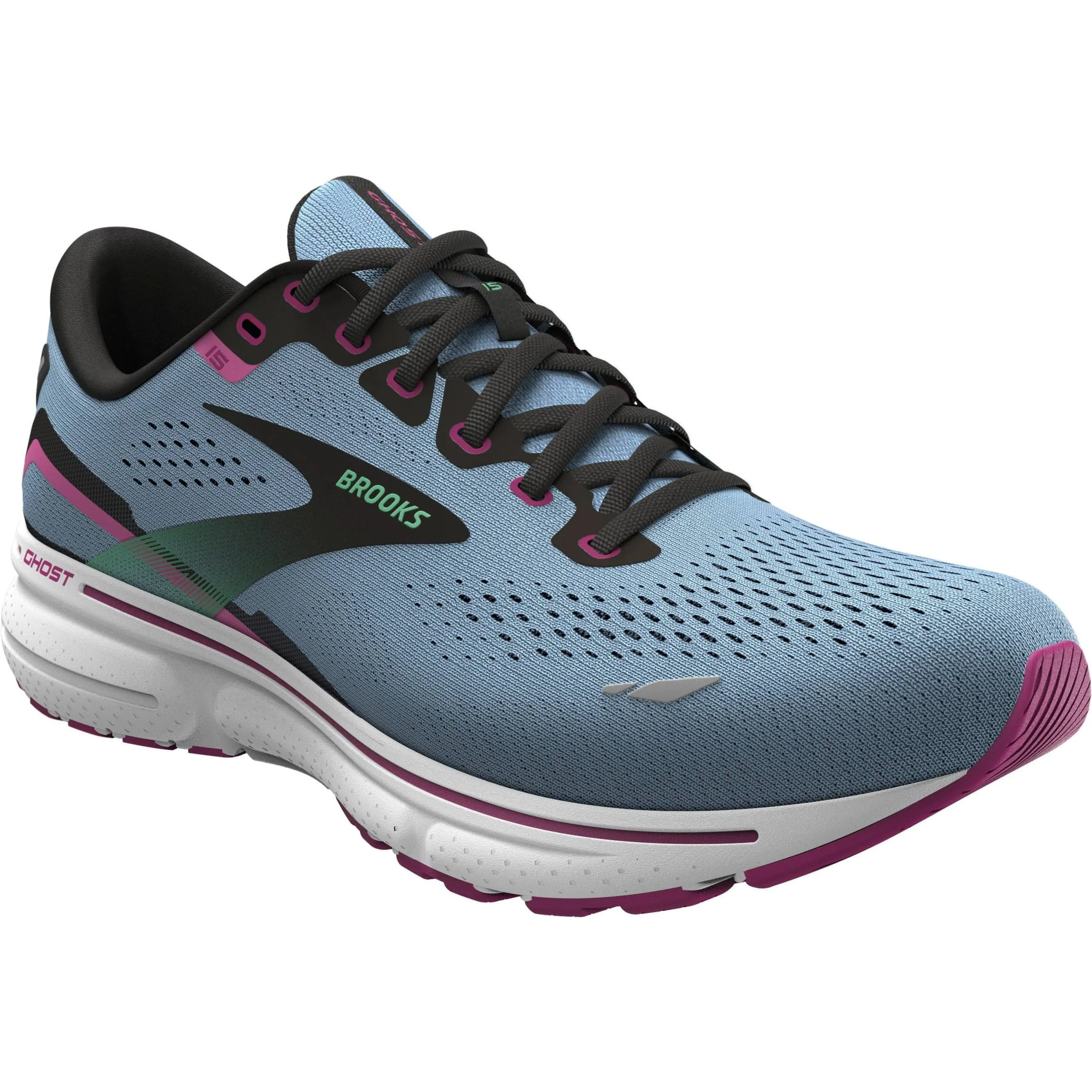 Brooks Ghost 15 Womens Running Shoes - Blue