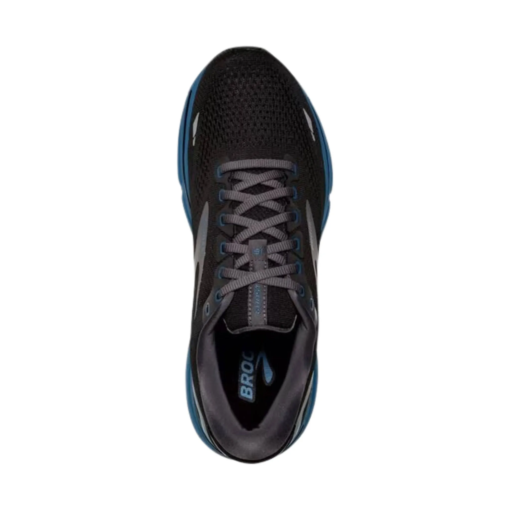 Brooks Men's Ghost 15 Road Running Shoes - Black/Blackened Pearl/ Blue