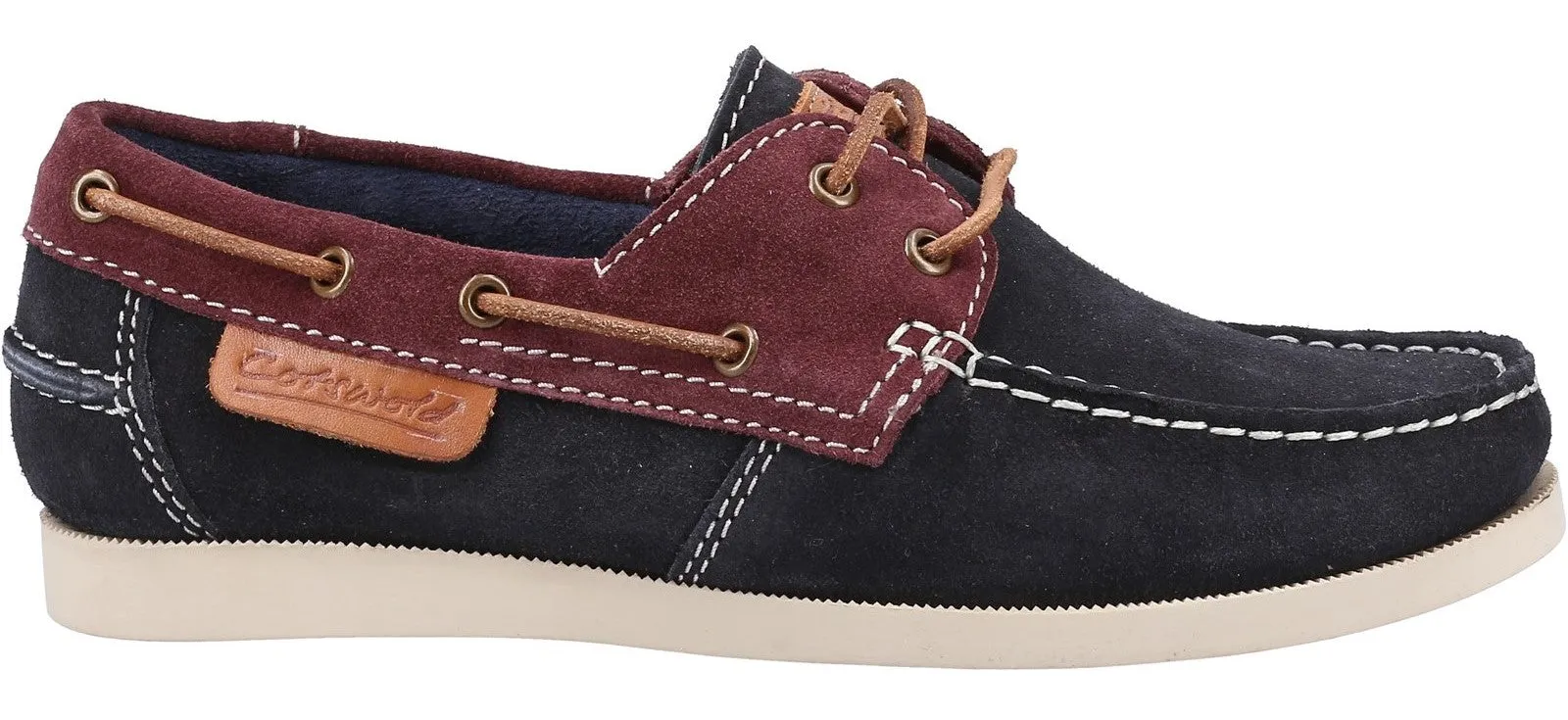 Cotswold Idbury Womens Leather Lace Up Boat Shoe