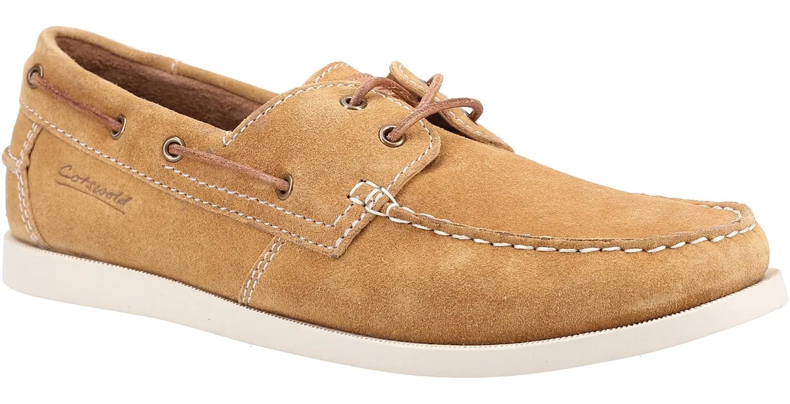 Cotswold Mitcheldean Mens Leather Lace Up Boat Shoe