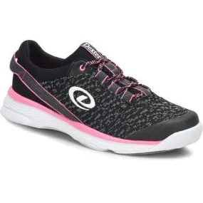 Dexter Womens Jenna II Black Grey Pink Bowling Shoes