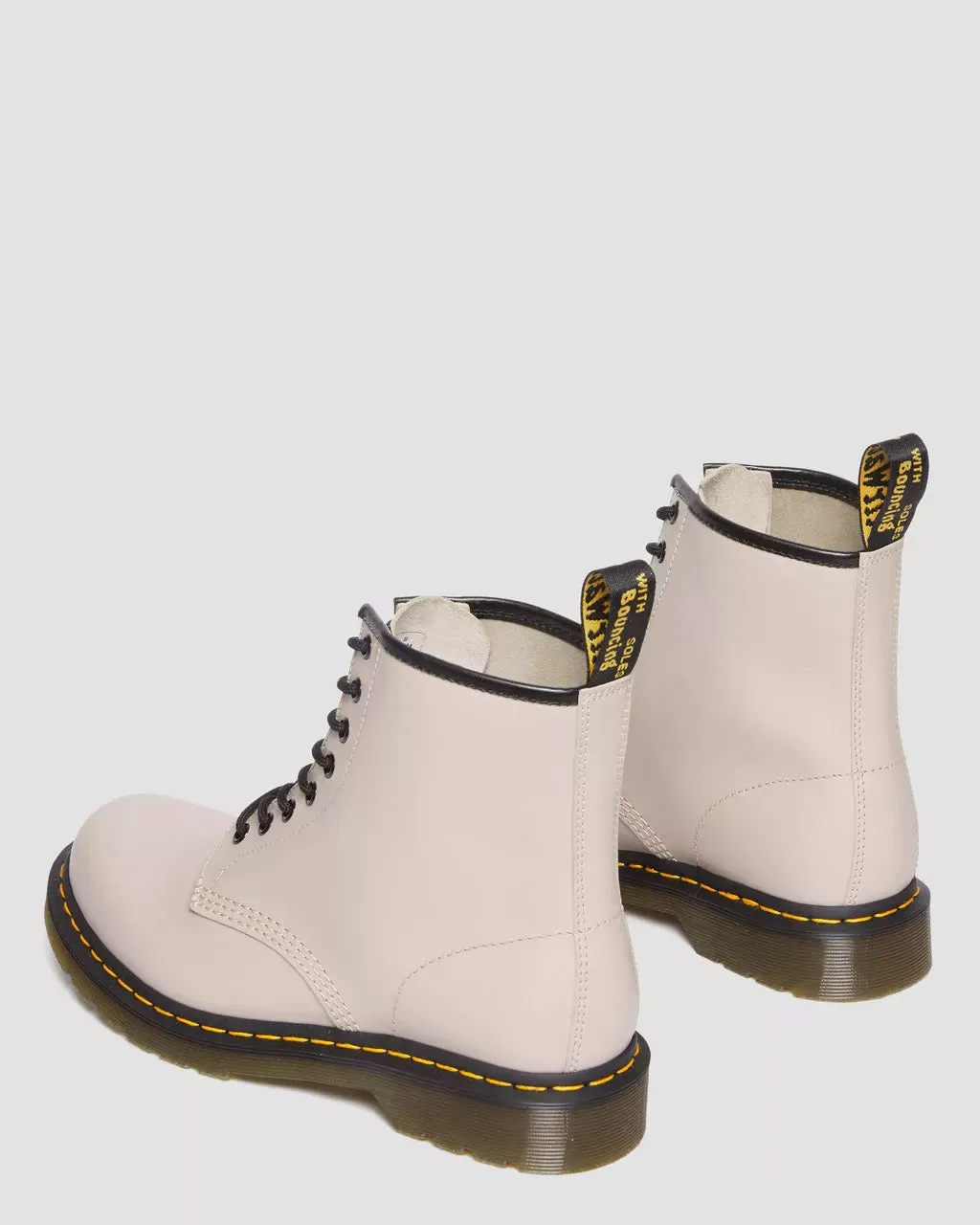 Dr Martens UNISEX 1460 SMOOTH LEATHER LACE UP BOOTS (VINTAGE TAUPE SMOOTH)