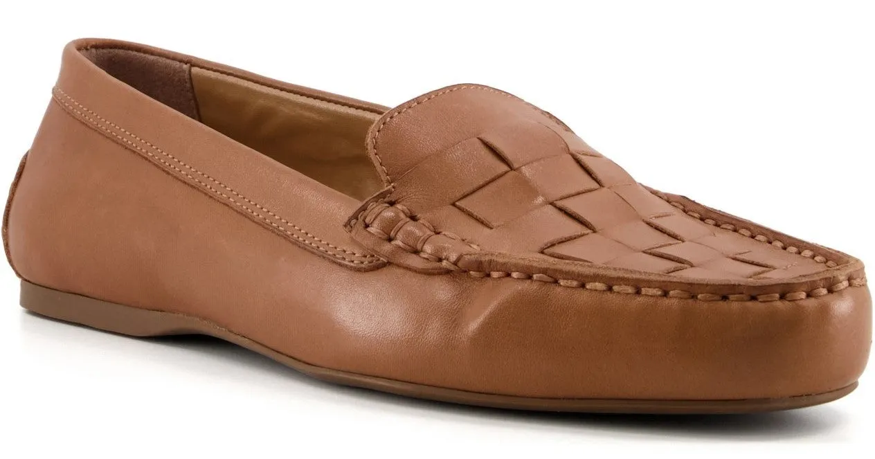 Dune Greene Womens Leather Loafer