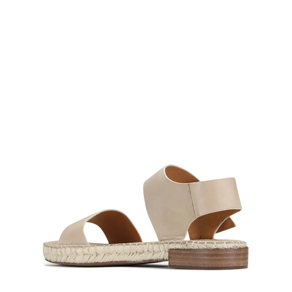 Espy Leather Espadrille Sandals - Ecru