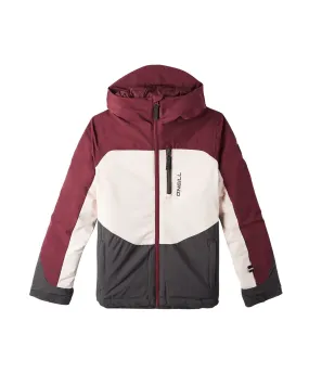 Girl's Carbonite Snow Jacket - Windsor Wine Colour Block