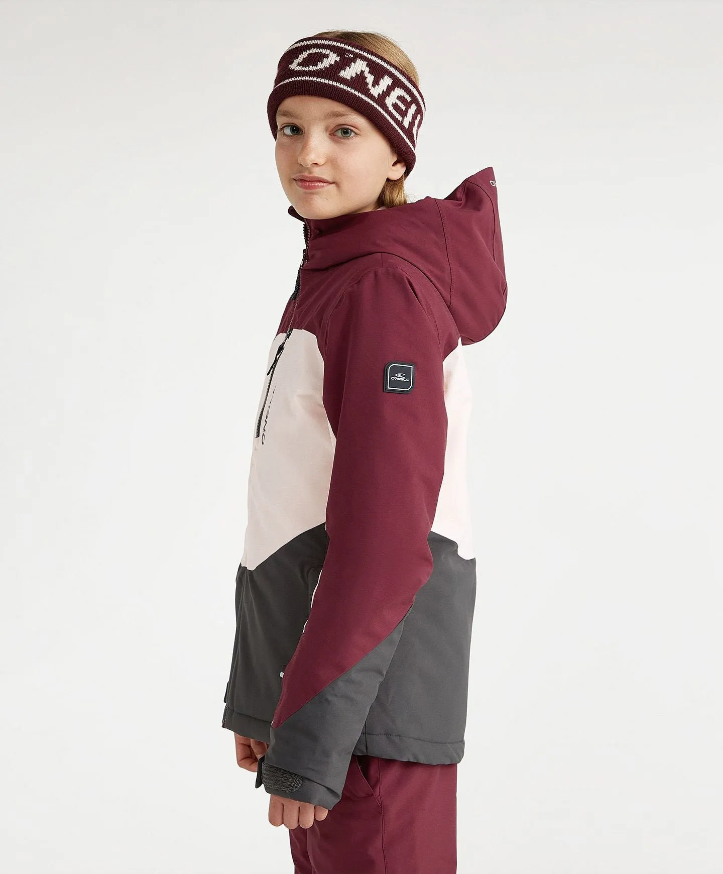 Girl's Carbonite Snow Jacket - Windsor Wine Colour Block