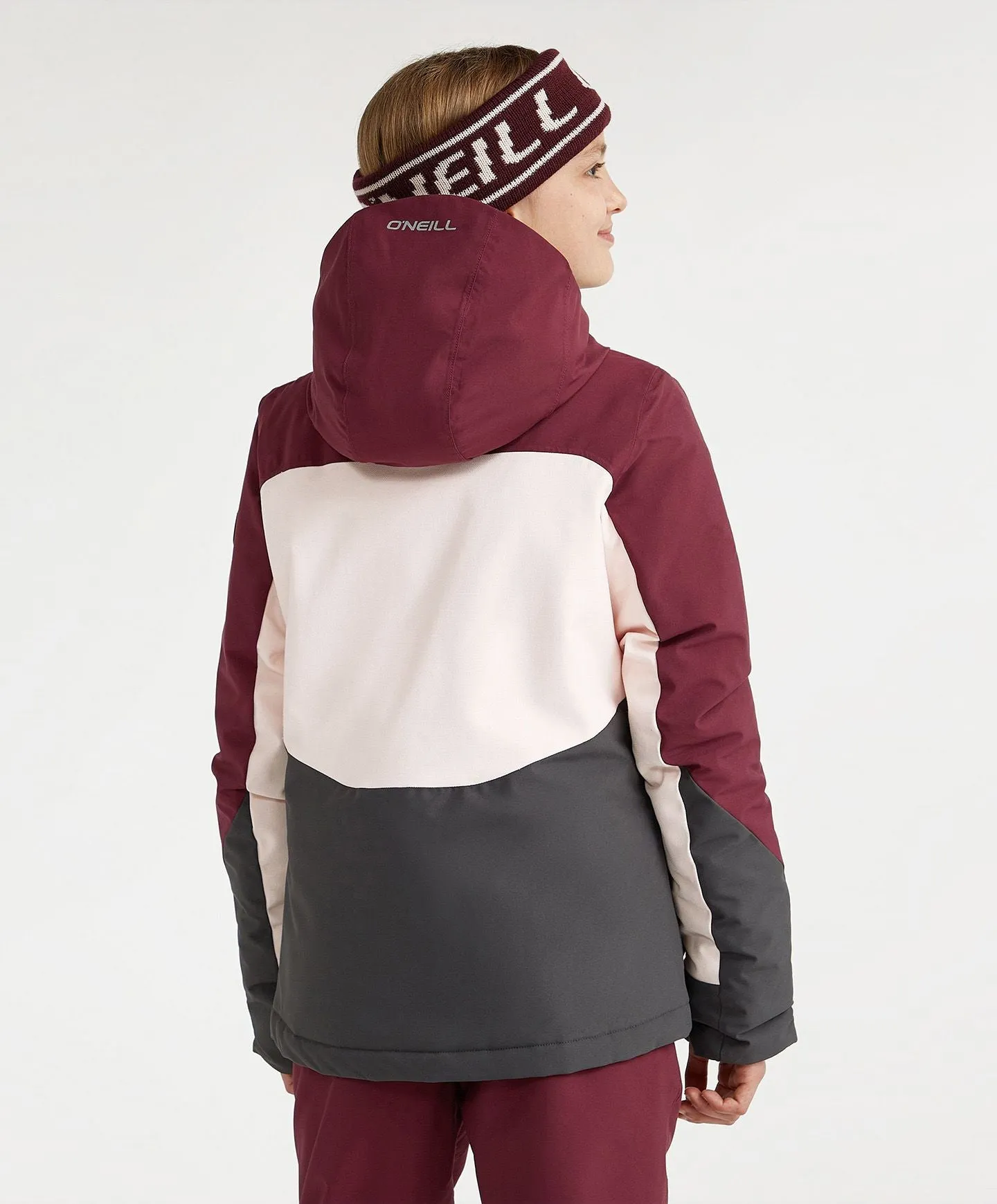 Girl's Carbonite Snow Jacket - Windsor Wine Colour Block