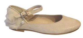 Girls Eli Papanatas taupe Designed Mary Janes