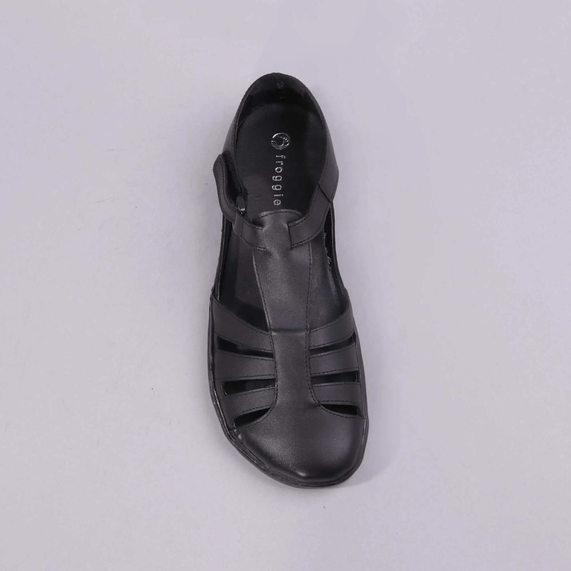 Girls School Sandal in Black Sizes 36 - 43 - 7811