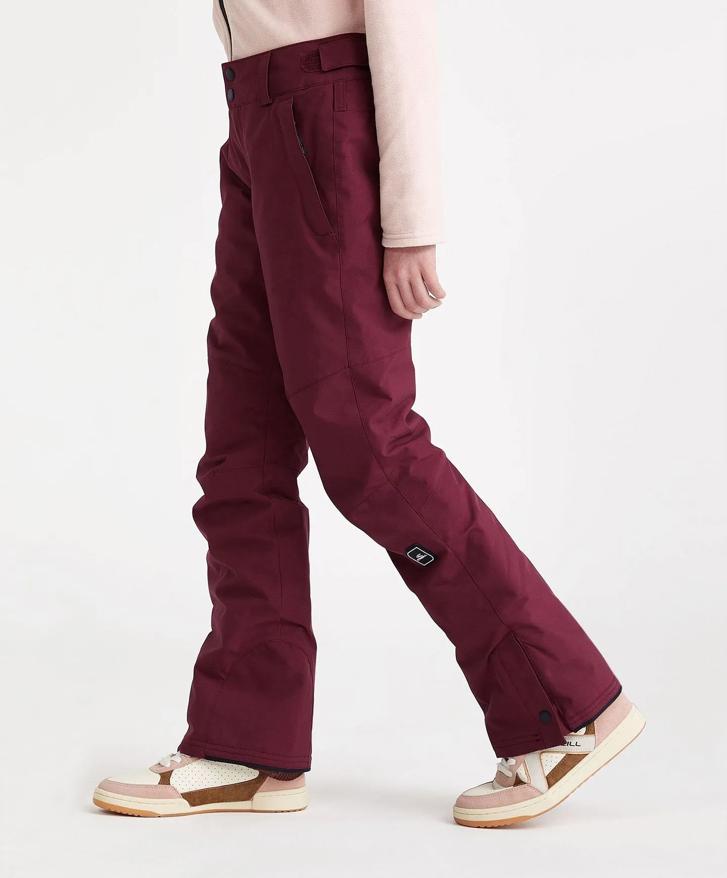 Girl's Star Snow Pants - Windsor Wine