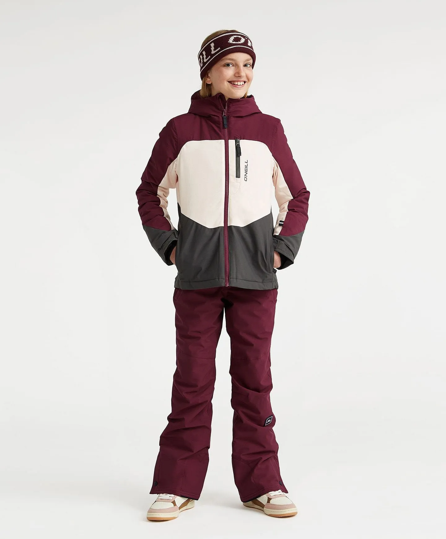 Girl's Star Snow Pants - Windsor Wine