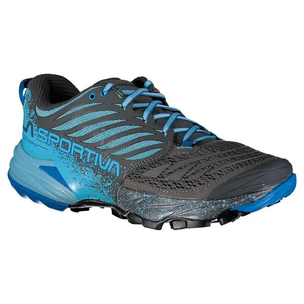 La Sportiva Akasha Shoes (Women's) Carbon/Pacific Blue