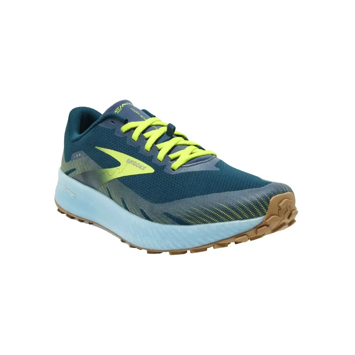 Mens Brooks Catamount - Blue / Lime / Biscuit