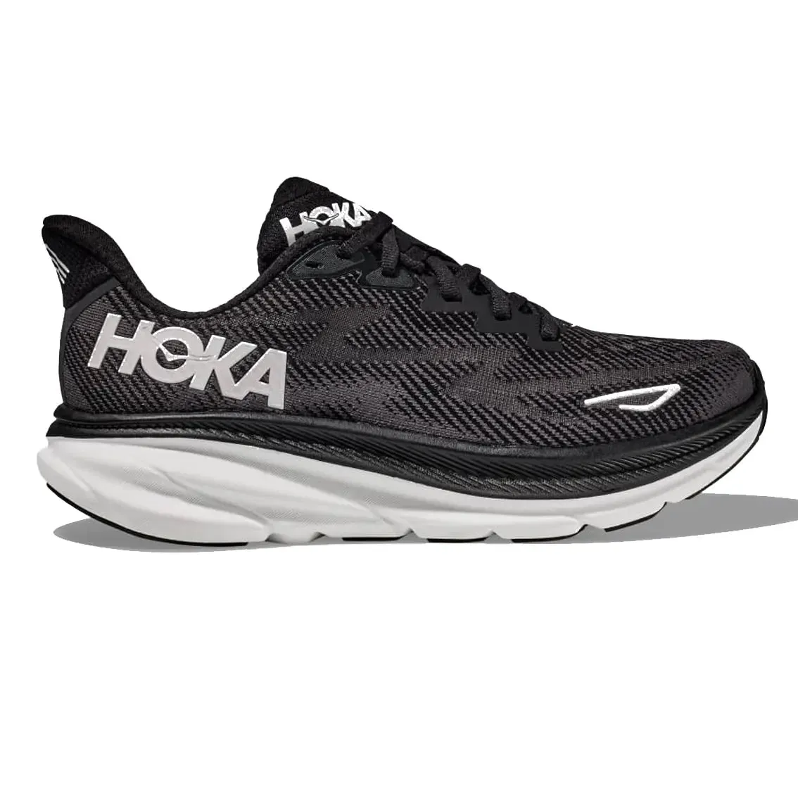 Mens Hoka Clifton 9 - Black / White