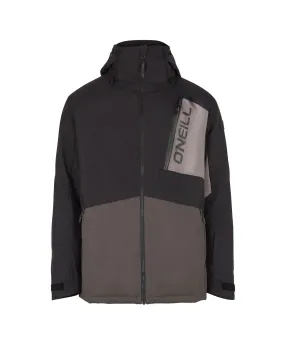 Men's Jacksaw Snow Jacket - Black Out Colour Block