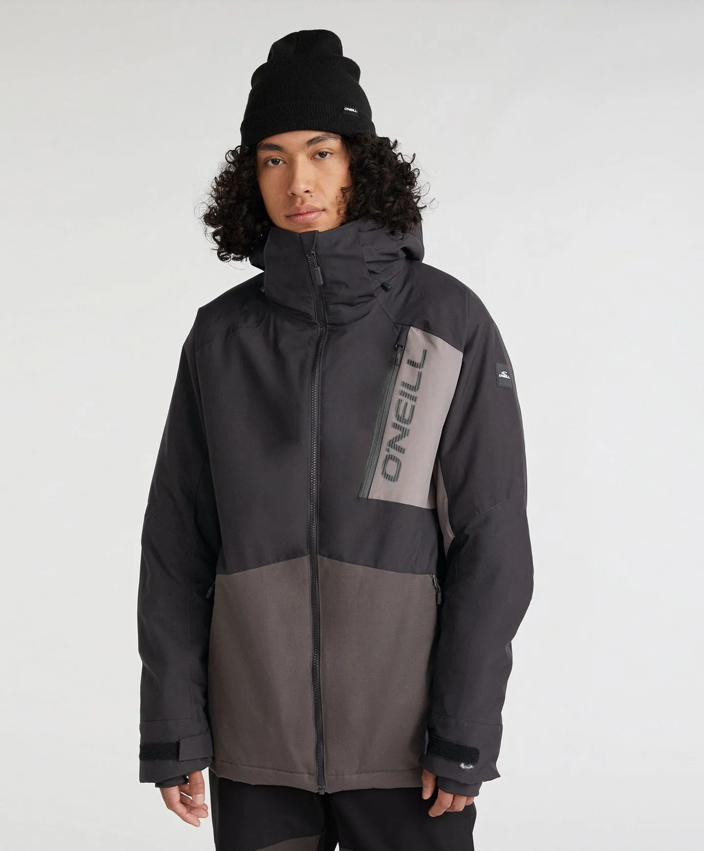 Men's Jacksaw Snow Jacket - Black Out Colour Block