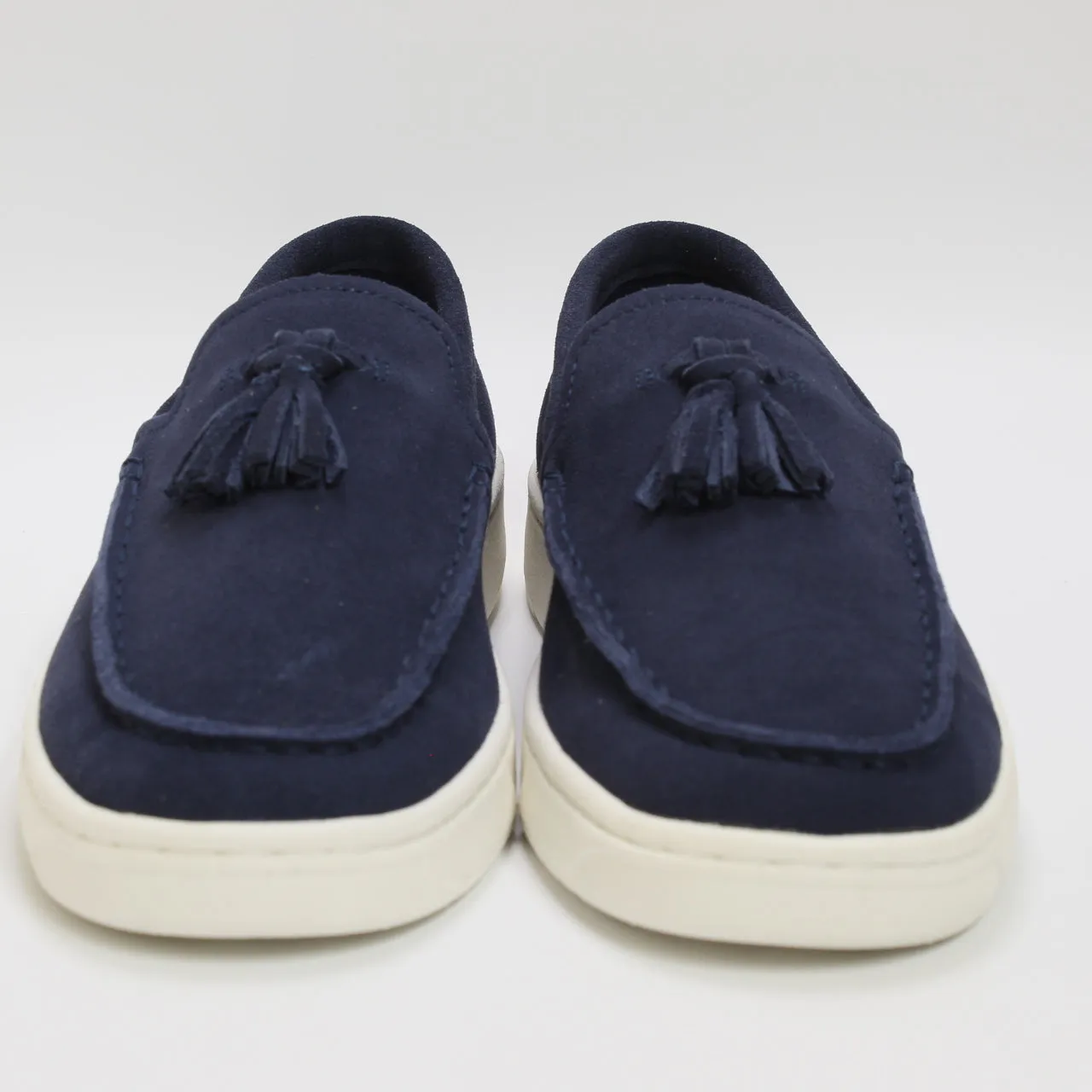 Mens Toms Trvl Lite Penny Loafers Navy Suede