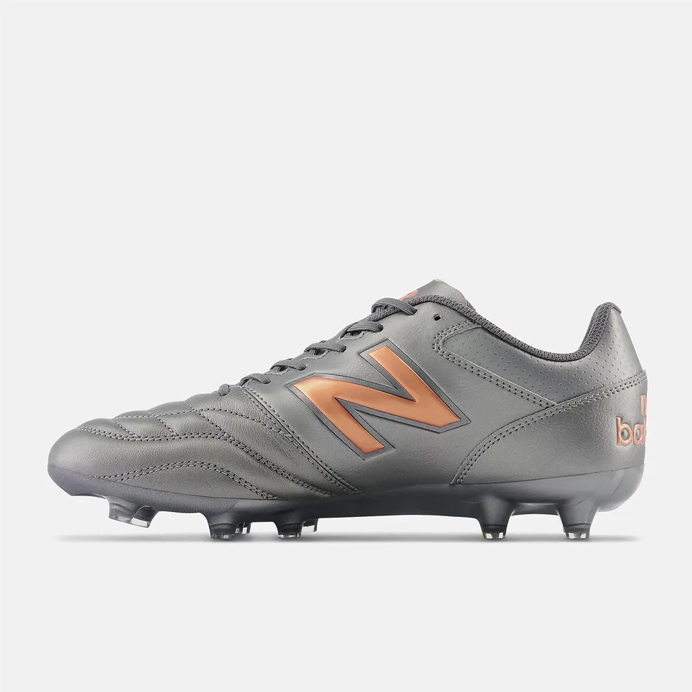 New Balance 442 V2 Team FG 2E Football Boots (Silver/Copper/Grey)