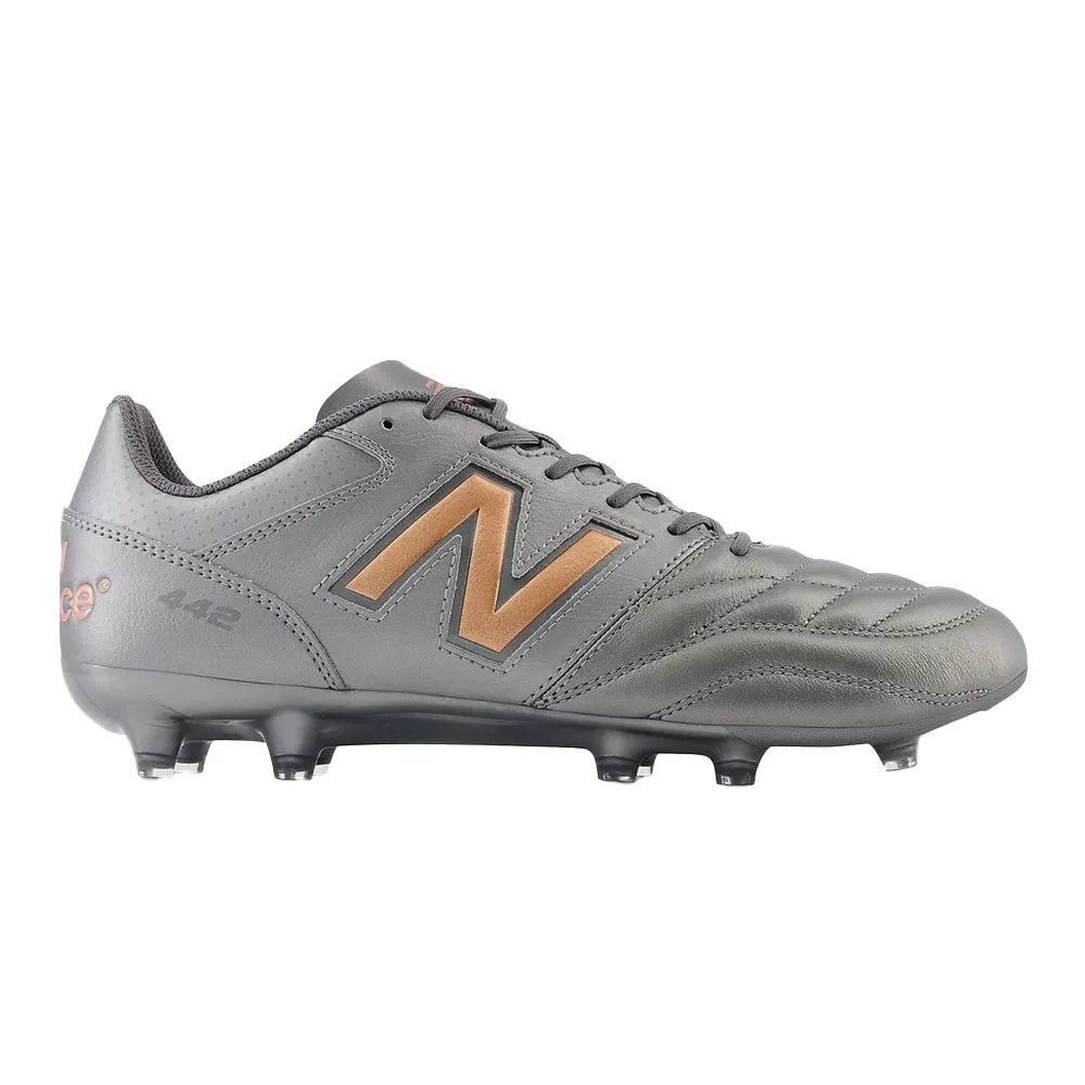 New Balance 442 V2 Team FG 2E Football Boots (Silver/Copper/Grey)